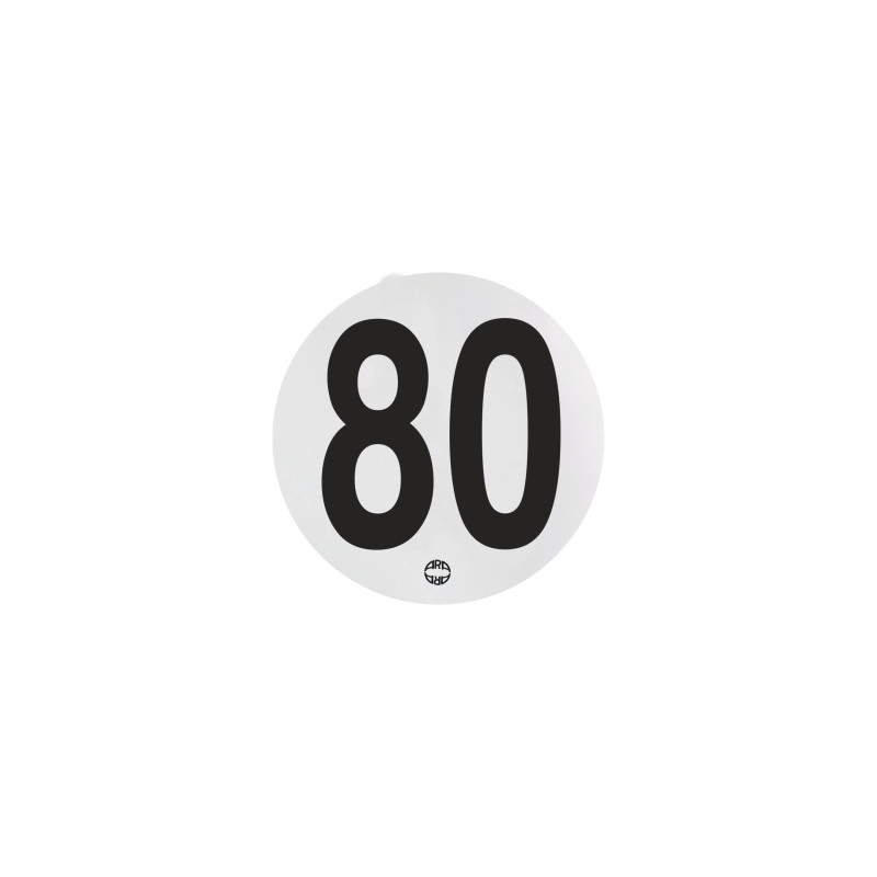 DISQUE ADHÉSIF DE LIMITATION DE VITESSE 80 KM/H