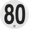 DISQUE ADHÉSIF DE LIMITATION DE VITESSE 80 KM/H