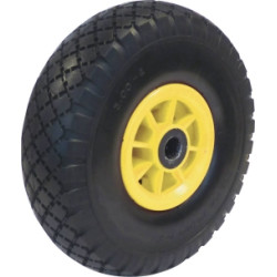 ROUE INCREVABLE 260X85MM - ALÉSAGE 20MM - MOYEU 70MM/150KG POUR DIABLE