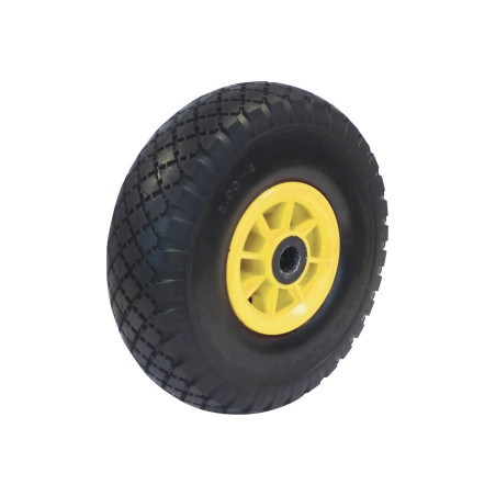 ROUE INCREVABLE 260X85MM - ALÉSAGE 20MM - MOYEU 70MM/150KG POUR DIABLE