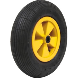 ROUE INCREVABLE 400X100MM - ALÉSAGE 20MM - MOYEU 75MM/150KG