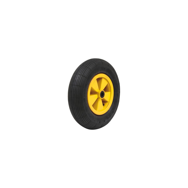 ROUE INCREVABLE 400X100MM - ALÉSAGE 20MM - MOYEU 75MM/150KG