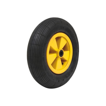 ROUE INCREVABLE 400X100MM - ALÉSAGE 20MM - MOYEU 75MM/150KG