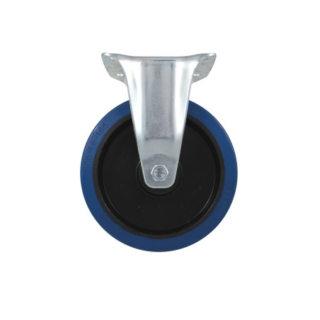 ROULETTE ZINGUÉE JANTE NYLON FIXE 80MM/120KG