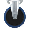 ROULETTE ZINGUÉE JANTE NYLON FIXE 80MM/120KG