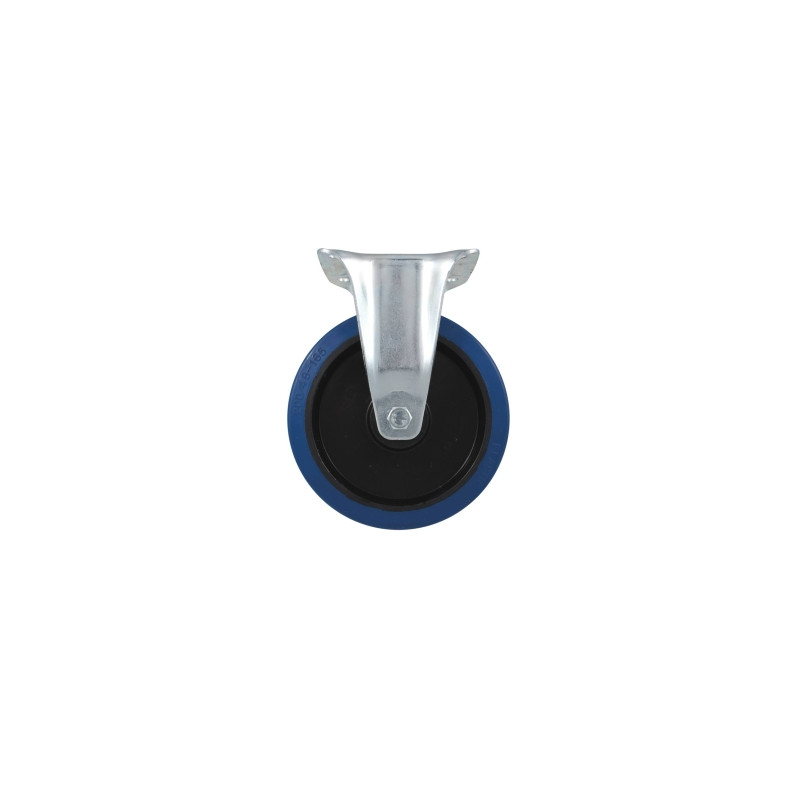 ROULETTE ZINGUÉE JANTE NYLON FIXE 160MM/220KG