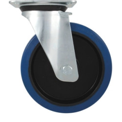 ROULETTE ZINGUÉE JANTE NYLON PIVOTANTE 80MM/120KG