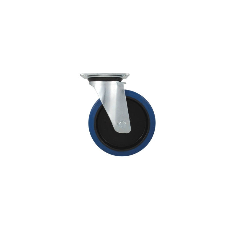ROULETTE ZINGUÉE JANTE NYLON PIVOTANTE 125MM/150KG
