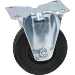 ROULETTE ZINGUÉE JANTE NYLON FIXE 160MM/170KG