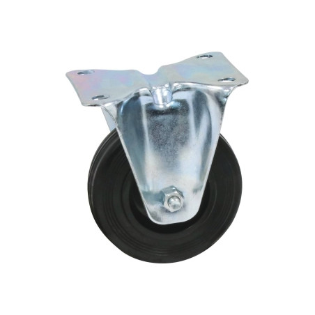 ROULETTE ZINGUÉE JANTE NYLON FIXE 160MM/170KG