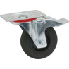 ROULETTE ZINGUÉE JANTE NYLON PIVOTANTE AVEC FREIN 100MM/75KG