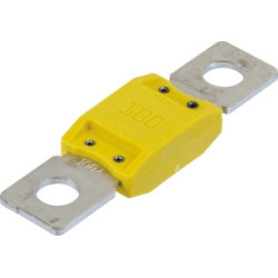 5 FUSIBLES ENFICHABLES MEGA SERIE 60 32V/100A JAUNE - D.8MM