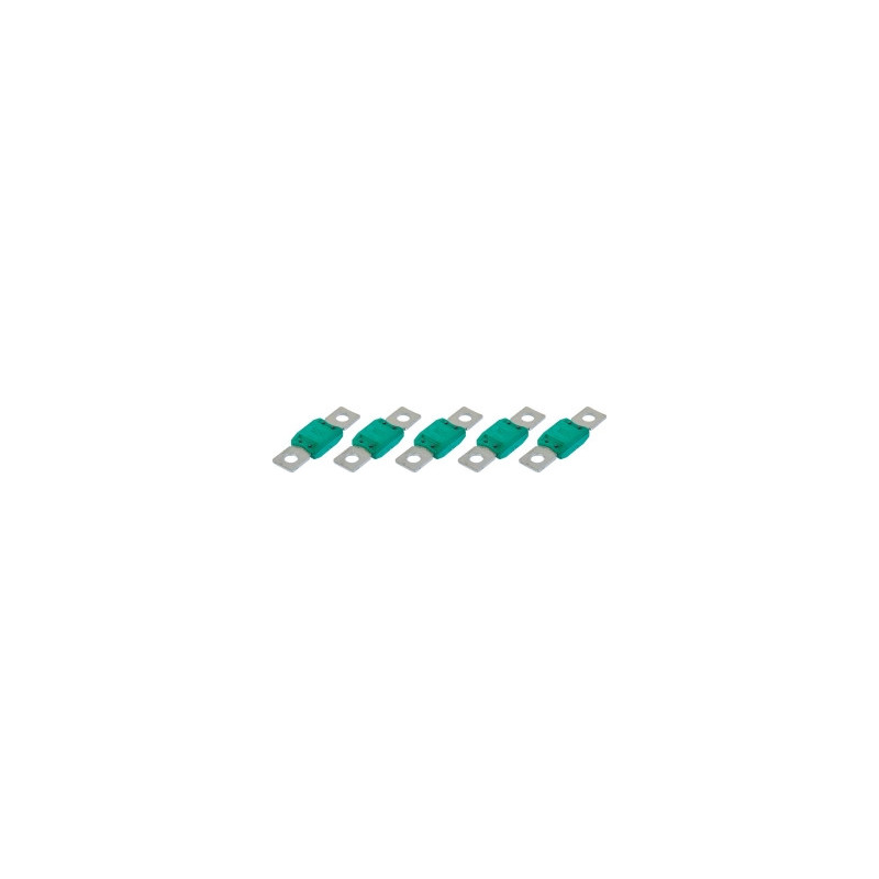 5 FUSIBLES ENFICHABLES MEGA SERIE 60 32V/125A VERT - D.8MM