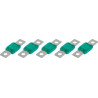 5 FUSIBLES ENFICHABLES MEGA SERIE 60 32V/125A VERT - D.8MM