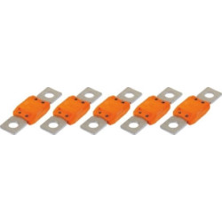 5 FUSIBLES ENFICHABLES MEGA SERIE 60 32V/150A ORANGE - D.8MM