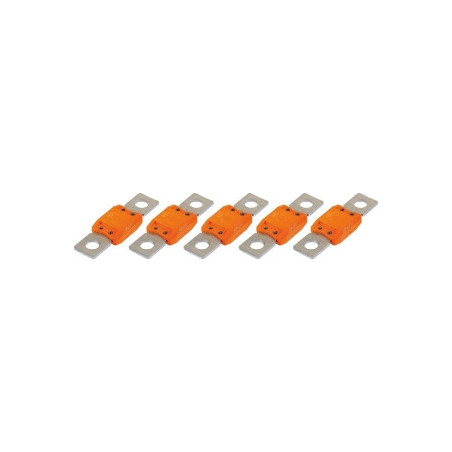 5 FUSIBLES ENFICHABLES MEGA SERIE 60 32V/150A ORANGE - D.8MM