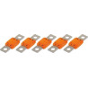 5 FUSIBLES ENFICHABLES MEGA SERIE 60 32V/150A ORANGE - D.8MM