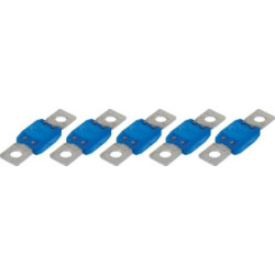 5 FUSIBLES ENFICHABLES MEGA SERIE 60 32V/200A BLEU - D.8MM