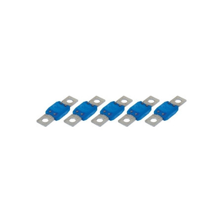 5 FUSIBLES ENFICHABLES MEGA SERIE 60 32V/200A BLEU - D.8MM