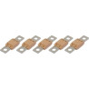 5 FUSIBLES ENFICHABLES MEGA SERIE 60 32V/225A BEIGE - D.8MM