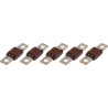 5 FUSIBLES ENFICHABLES MEGA SERIE 60 32V/500A MARRON - D.8MM