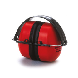 casque antibruit pliable SINGER Safety rouge et noir_ref CASBRUIT