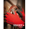 gant de protection latex rouge et gris SINGER Safety-Taille 9_ref NYM15LG-3
