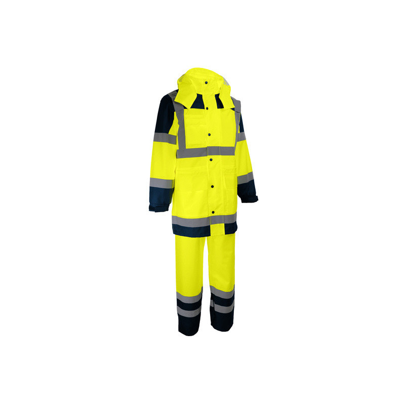ensemble de pluie haute visibilité SINGER Safety jaune fluo-taille M_ref VILA-TM