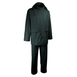 ensemble de pluie vert SINGER Safety veste et pantalon taille l_ref VPLWINDY-TL