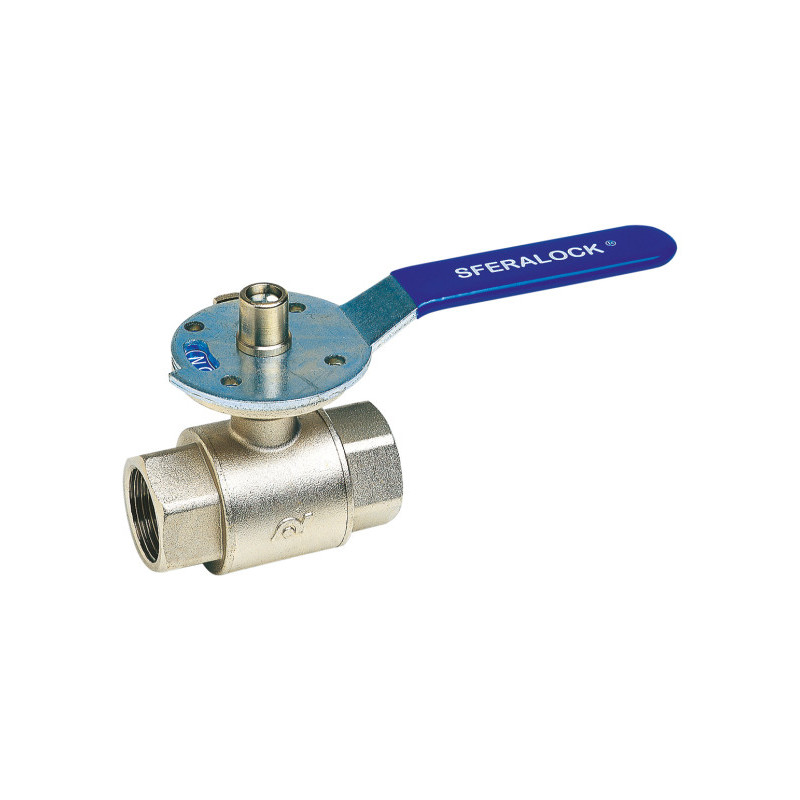VANNE À SPHÈRE LAITON CADENASSABLE FEMELLE-FEMELLE BSP 3/4"