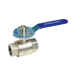 VANNE À SPHÈRE LAITON CADENASSABLE FEMELLE-FEMELLE BSP 1"1/2