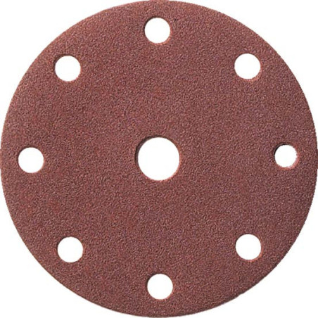 Disque abrasif autoagrippant SEA Ø150 mm grain P40 en corindon brun_ref 340149