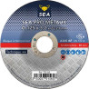 Disque à tronçonner SEA-PRO métaux Ø125 mm moyeu déporté SEA Abrasifs pour acier_ref 701565