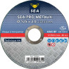 Disque à tronçonner SEA-PRO métaux Ø125 mm plat SEA Abrasifs pour acier_ref 704565