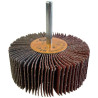 Roue à lamelles sur tige SEA Abrasifs Ø80 x 50 mm grain P40 pour ponçage et finition des métaux_ref C2205302