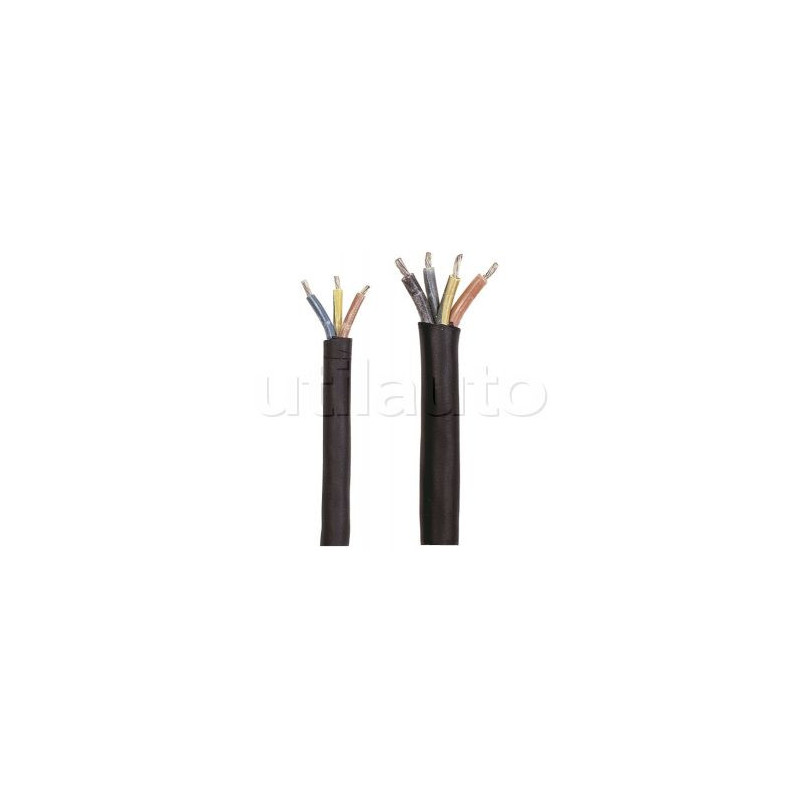 CÂBLE NOIR MULTICONDUCTEUR HO5VVF - 2x1MM2 [LE M]