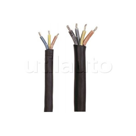 CÂBLE NOIR MULTICONDUCTEUR HO5VVF - 2x1MM2 [LE M]