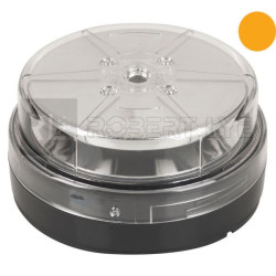 GYROPHARE MULTI-EFFETS ORANGE À LEDS À POSER - 10/30 VOLTS - IP67