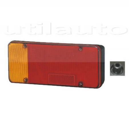 FEU DROIT COMPACT À AMPOULES IVECO AVEC FEU DE RECUL - 12/24 VOLTS