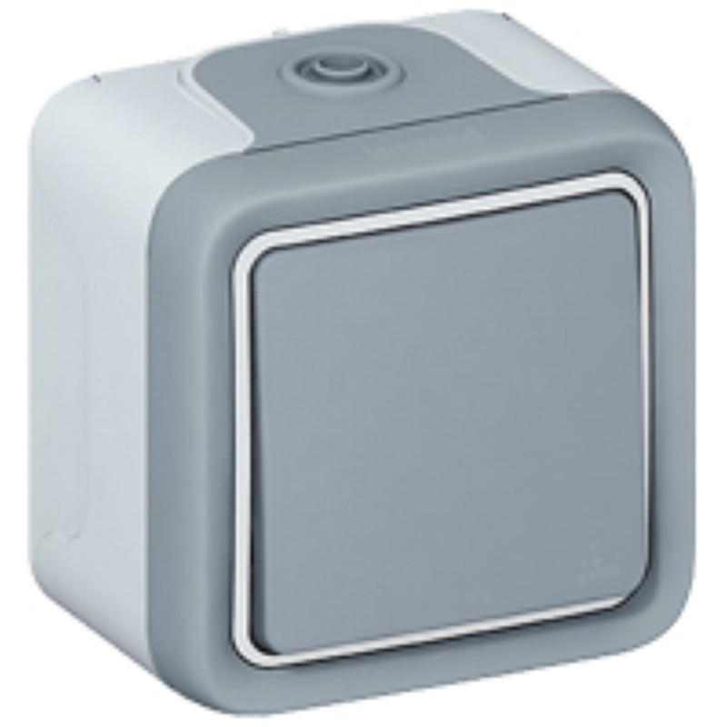 Poussoir étanche Plexo NO 10A IP55 saillie LEGRAND_ref LEG069720