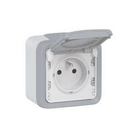 Prise étanche Plexo 2P+T 16A IP55 saillie LEGRAND_ref LEG069731