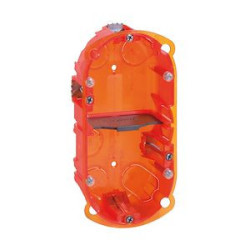 Boîte à encastrer Batibox multimatériaux 2 postes 40 mm LEGRAND_ref LEG090502