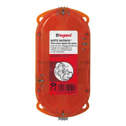 Boîte à encastrer Batibox multimatériaux 2 postes 40 mm LEGRAND_ref LEG090502-2