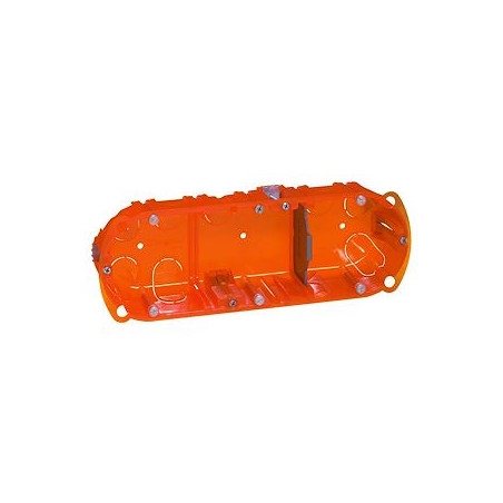 Boîte à encastrer Batibox multimatériaux 3 postes 40 mm LEGRAND_ref LEG090503