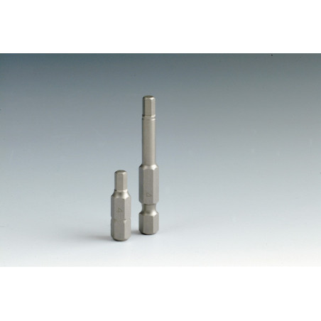 EMBOUT 1/4 HEXAGONAL - T 2 - LONGUEUR 25MM