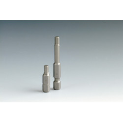 EMBOUT 1/4 HEXAGONAL - T 2,5 - LONGUEUR 25MM