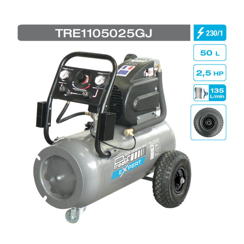 Compresseur air 50L 230V monophasé PRODIF_ref TRE1105025GJ