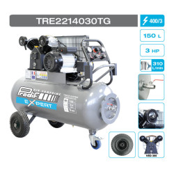 Compresseur air 150L 400V triphasé PRODIF_ref TRE2214030TG