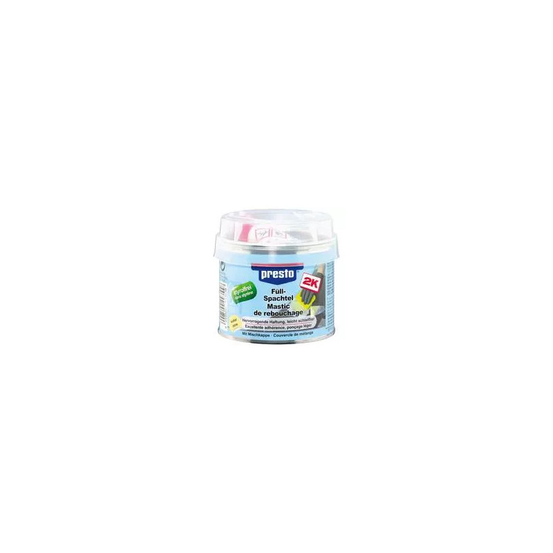 Mastic carrosserie 2K PRESTO sans styrène 1 kg_ref 443572