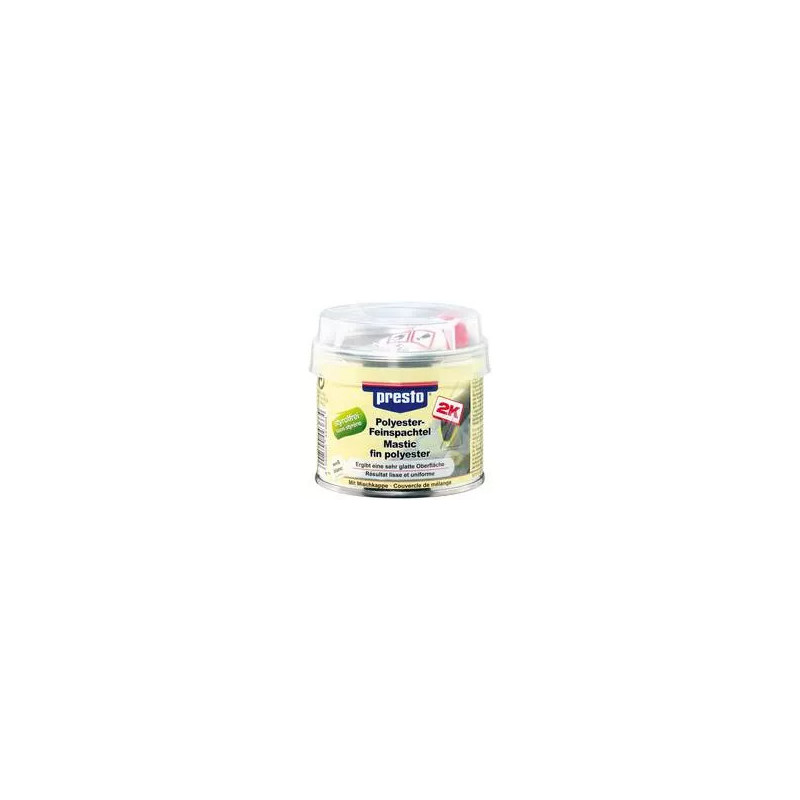 Mastic fin carrosserie PRESTO 2K sans styrène 1 kg_ref 443688